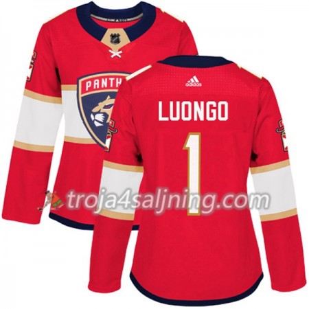 Florida Panthers tröja Roberto Luongo 1 Röd 2017-2018 Adidas Authentic - Dame NHL Tröjor Florida Panthers tröja Roberto Luongo 1 Röd 2017-2018 Adidas Authentic - Dame NHL Tröjor